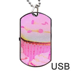 Cupcakes Covered In Sparkly Sugar Dog Tag Usb Flash (two Sides) by StuffOrSomething