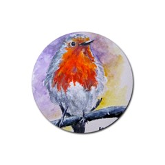 Robin Red Breast Drink Coasters 4 Pack (round) by ArtByThree