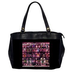 Physical Graffitied Oversize Office Handbag (two Sides)