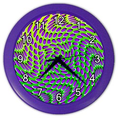 Illusion Delusion Wall Clock (color) by SaraThePixelPixie