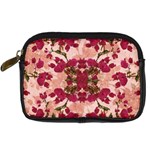 Retro Vintage Floral Motif Digital Camera Leather Case