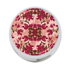 Retro Vintage Floral Motif 4-port Usb Hub (one Side) by dflcprints