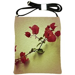 Santa Rita Flower Shoulder Sling Bag by dflcprints