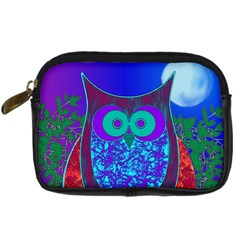 Moon Owl  Digital Camera Leather Case
