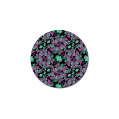 Floral Arabesque Pattern Golf Ball Marker 10 Pack by dflcprints