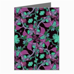 Floral Arabesque Pattern Greeting Card by dflcprints