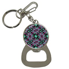 Floral Arabesque Pattern Bottle Opener Key Chain by dflcprints