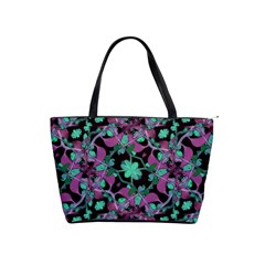 Floral Arabesque Pattern Large Shoulder Bag by dflcprints
