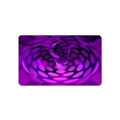 Abstract In Purple Magnet (name Card) by FunWithFibro