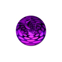 Abstract In Purple Golf Ball Marker by FunWithFibro