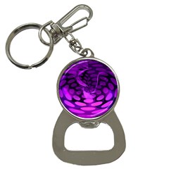 Abstract In Purple Bottle Opener Key Chain by FunWithFibro