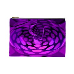 Abstract In Purple Cosmetic Bag (large) by FunWithFibro