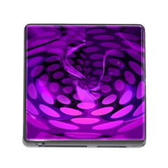Abstract In Purple Memory Card Reader With Storage (square) by FunWithFibro