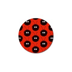 Red Cute Dazzled Bug Pattern Golf Ball Marker 4 Pack by CreaturesStore