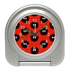 Red Cute Dazzled Bug Pattern Desk Alarm Clock