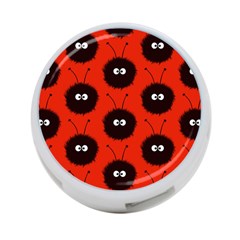 Red Cute Dazzled Bug Pattern 4-port Usb Hub (two Sides) by CreaturesStore