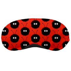 Red Cute Dazzled Bug Pattern Sleeping Mask by CreaturesStore