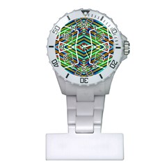 Colorful Geometric Abstract Pattern Nurses Watch