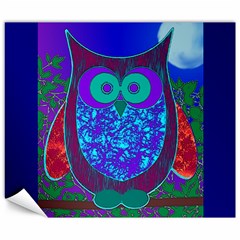 Moon Owl Canvas 20  X 24  (unframed) by SaraThePixelPixie