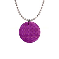 Purple Moroccan Pattern Button Necklace by SaraThePixelPixie