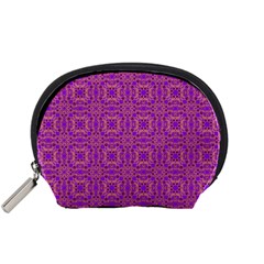 Purple Moroccan Pattern Accessories Pouch (small) by SaraThePixelPixie