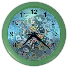 Led Zeppelin Iii Art Wall Clock (color) by SaraThePixelPixie