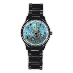 Led Zeppelin Iii Art Sport Metal Watch (black) by SaraThePixelPixie