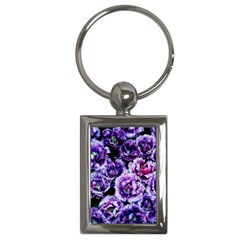 Purple Wildflowers Of Hope Key Chain (rectangle) by FunWithFibro