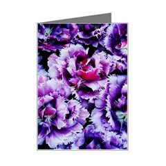 Purple Wildflowers Of Hope Mini Greeting Card by FunWithFibro