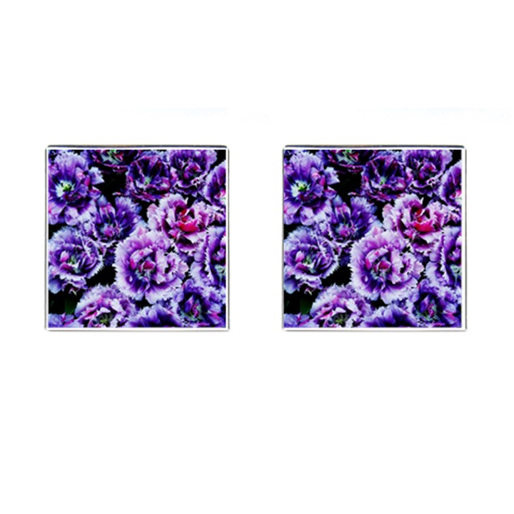 Purple Wildflowers Of Hope Cufflinks (Square)