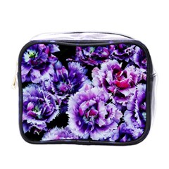 Purple Wildflowers Of Hope Mini Travel Toiletry Bag (one Side) by FunWithFibro