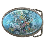 Led Zeppelin III Art Belt Buckle (Oval) Front