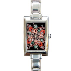 Luxury Ornate Artwork Rectangular Italian Charm Watch by dflcprints