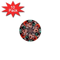 Luxury Ornate Artwork 1  Mini Button Magnet (10 Pack) by dflcprints