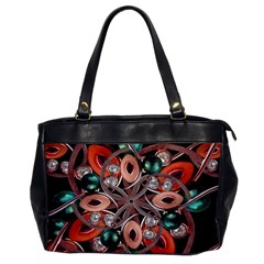 Luxury Ornate Artwork Oversize Office Handbag (one Side) by dflcprints