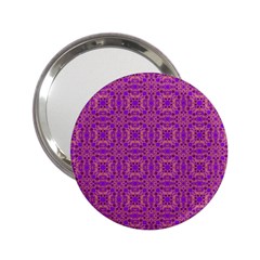 Purple Moroccan Pattern Handbag Mirror (2 25 ) by SaraThePixelPixie