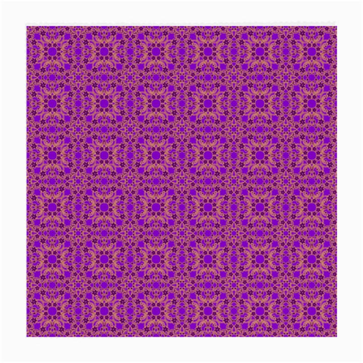 Purple Moroccan Pattern Glasses Cloth (Medium, Two Sided)