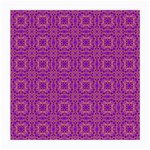 Purple Moroccan Pattern Glasses Cloth (Medium, Two Sided) Back