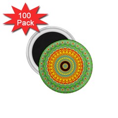 Mandala 1 75  Button Magnet (100 Pack) by Siebenhuehner