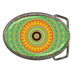 Mandala Belt Buckle (oval)