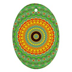 Mandala Oval Ornament (two Sides) by Siebenhuehner