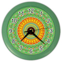 Mandala Wall Clock (color)