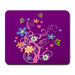 Flowery Flower Large Mouse Pad (rectangle)