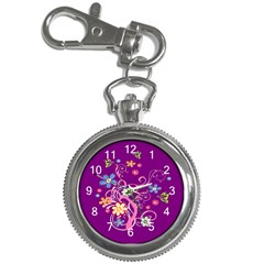 Flowery Flower Key Chain Watch