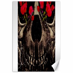 Death And Flowers Canvas 20  X 30  (unframed) by dflcprints