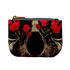 Death And Flowers Coin Change Purse by dflcprints