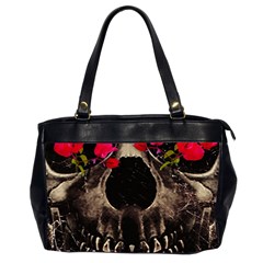 Death and Flowers Oversize Office Handbag (Two Sides)