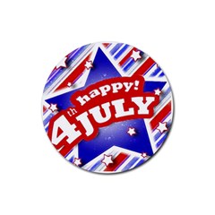 4th Of July Celebration Design Drink Coaster (round) by dflcprints