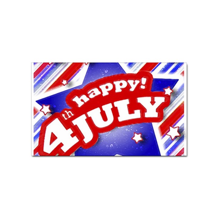 4th of July Celebration Design Sticker (Rectangle)