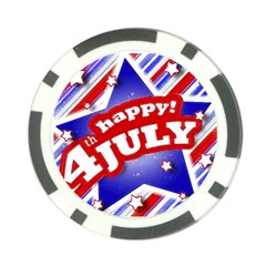 4th Of July Celebration Design Poker Chip by dflcprints